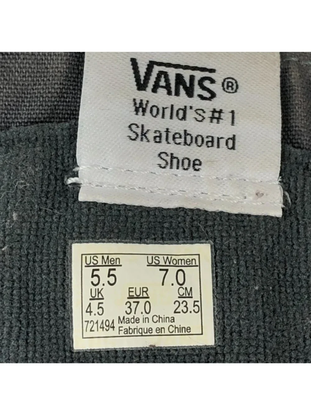 Vans Unisex Size 5.5M 7W Sk8-Hi Slim Island Vibes Grey White Blue Pink Sneakers